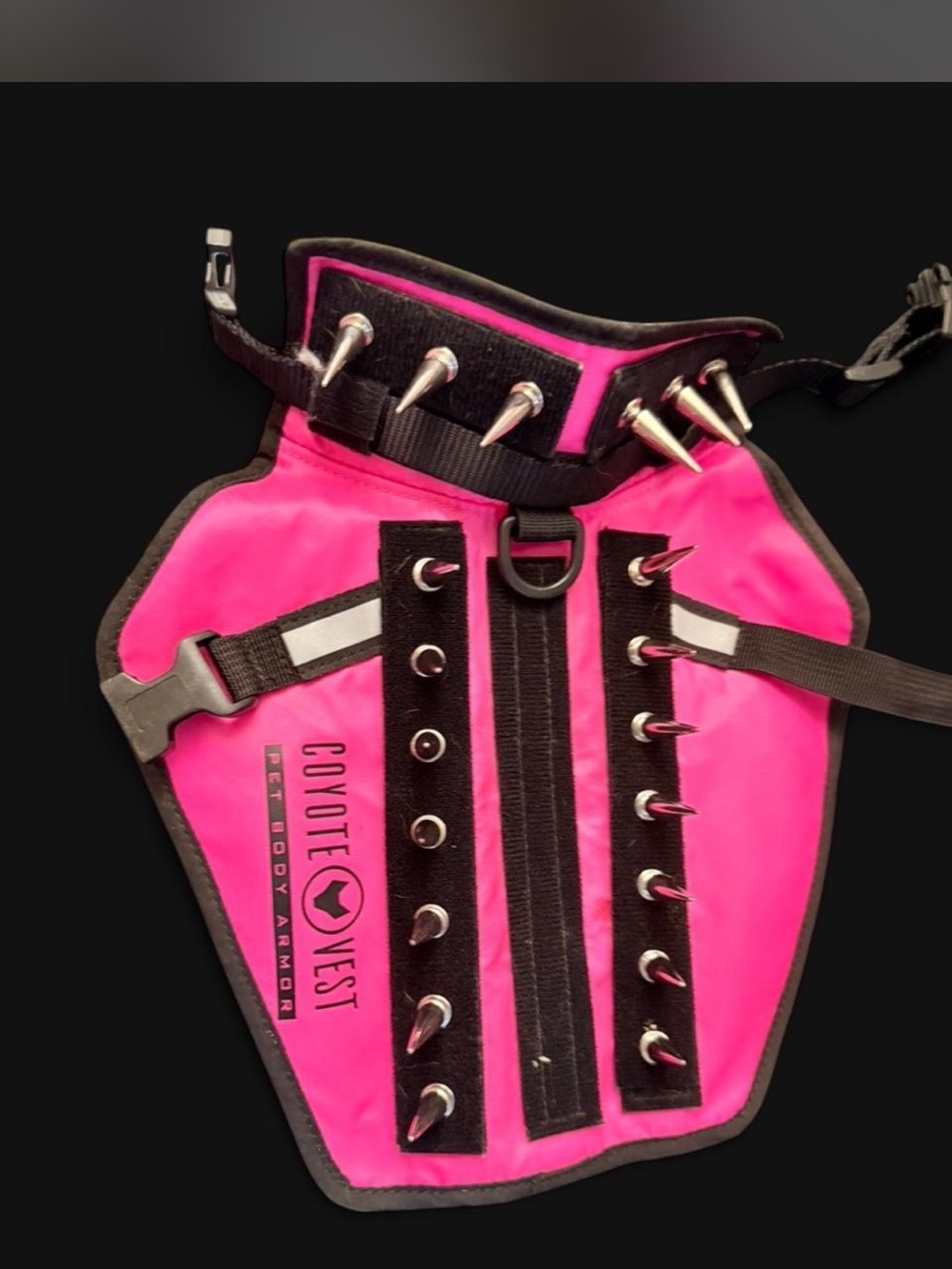 Pink Tactical safety anti-coyote Dog Harness - - Picture 3 of 8